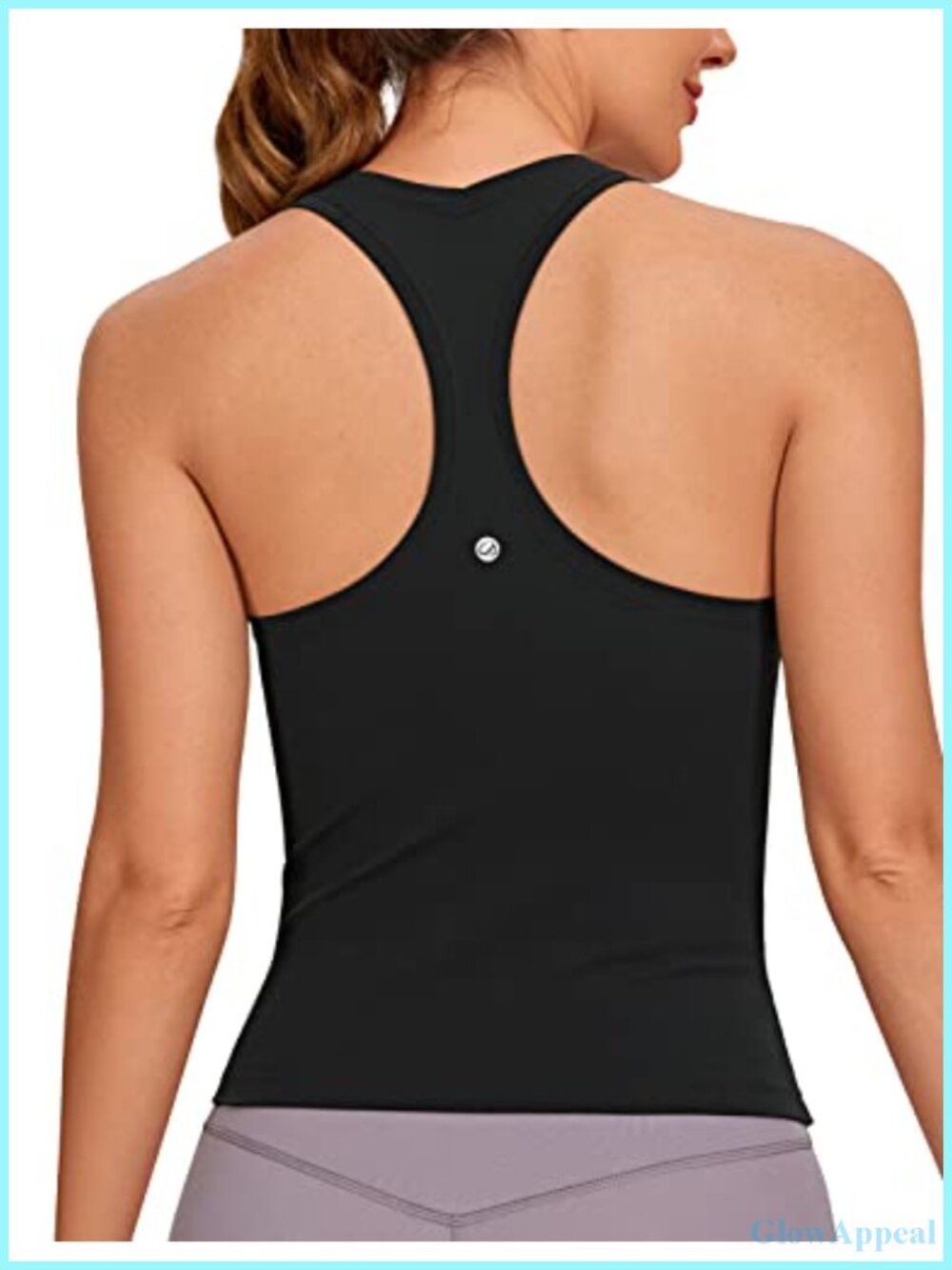 Racerback Tank Top Scoop Neck Sleeveless Yoga Gym Workout